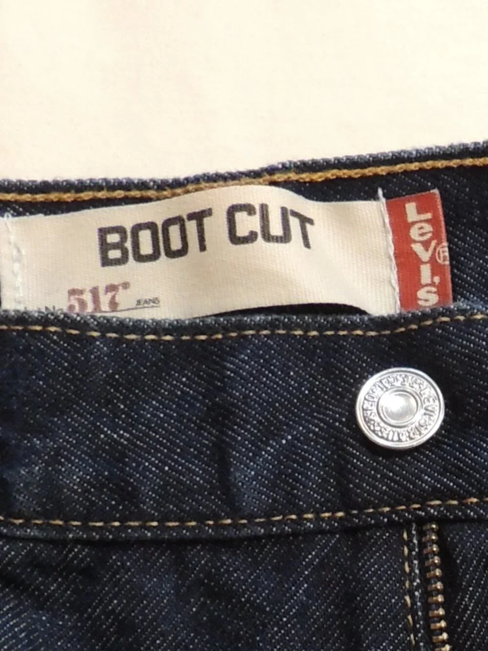Levi 517 Bootcut Jeans Men 34x32 Pockets Vintage Outdoor Cowboy Denim Blue jeans